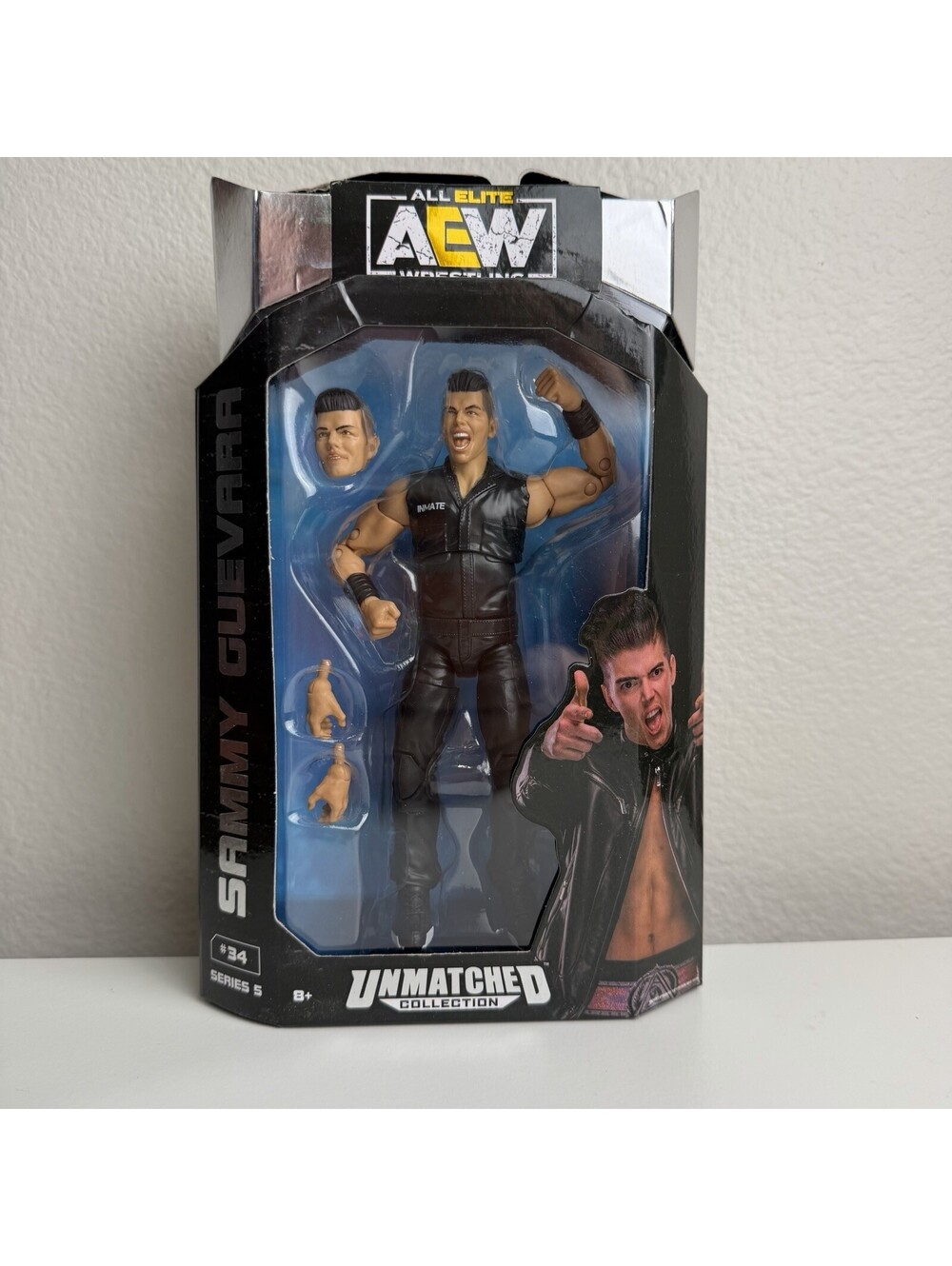 AEW Sammy Guevara Unmatched Series 5 #34 Jazwares Inmate Figure 2022 Wrestling